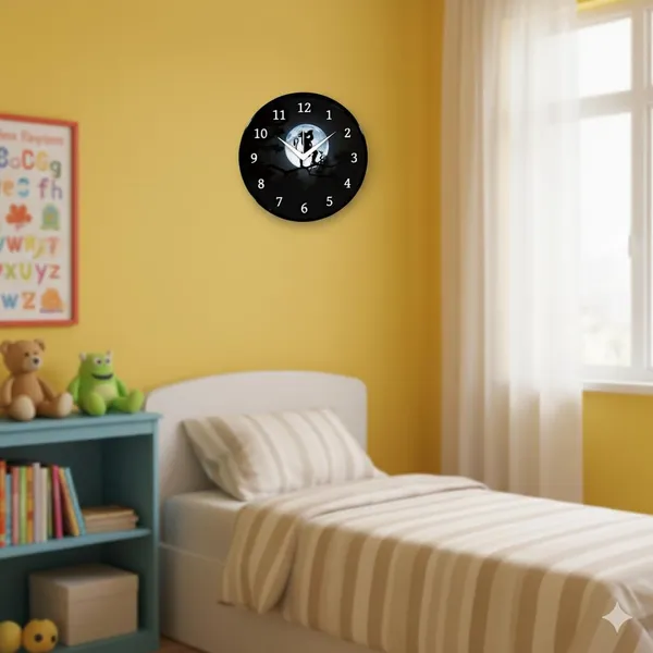 Multicolour_Hanuman_Ji_Wall_Clock_|_Round_Analog_Decorative_Clock_With_Abs_Plastic_Frame_&_Glass_Front_|_Sweep_Movement_For_Home,_Bedroom,_Living_Room_&_Office_26_X_26_X_6_Cm