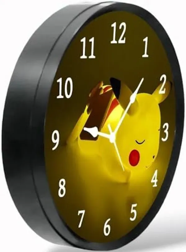 Multicolour_Cartoon_Wall_Clock_28_X_28_X_6_Cm_-_Cute_Design_Round_Clock_For_Kids_Room,_Bedroom_&_Home_Decor
