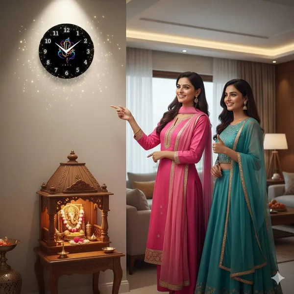 Multicolour_Lord_Ganesha_Wall_Clock_|_Round_Analog_Decorative_Clock_With_Abs_Plastic_Frame_&_Glass_Front_|_Stylish_Spiritual_Wall_Decor_For_Home,_Bedroom,_Living_Room_&_Office_(26_X_26_X_6_Cm)