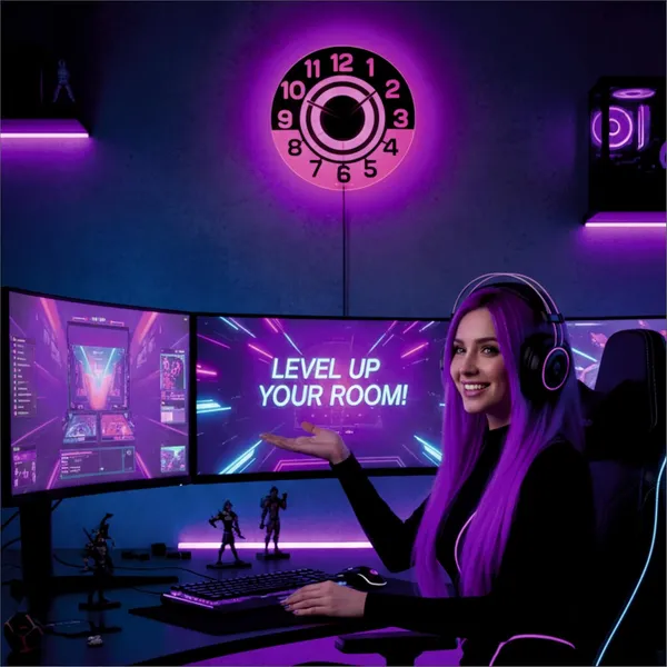 Pink_12_Inch_Acrylic_Modern_Neon_Wall_Clock_With_Led_Backlight_|_Night_Lamp_Neon_Clock_With_Clear_Visible_Numbers_For_Home,Bedroom,Office_Decor_|_Light_Off_Show_Black_Numbers