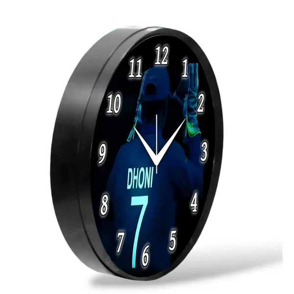Multicolour_Ms_Dhoni_Wall_Clock_26_X_26_Cm_Decorative_Analog_Wall_Clock_For_Home,_Bedroom,_Living_Room_&_Office_Decor