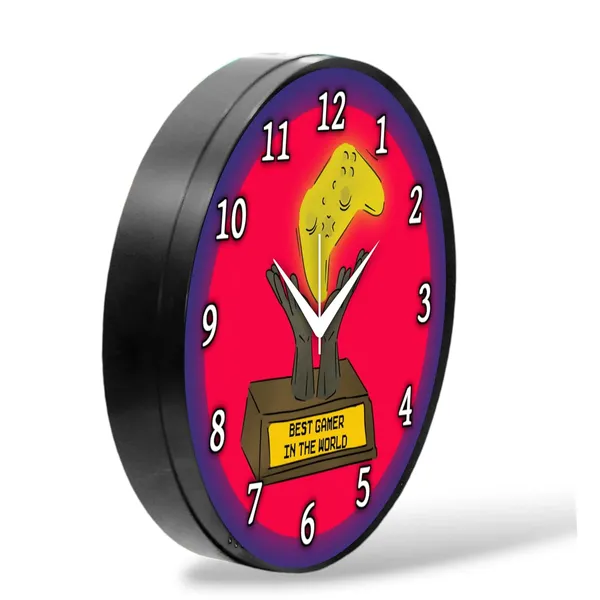 Multicolour_Gaming_Theme_Wall_Clock_Best_Gamer_In_The_World_Round_Analog_Clock_For_Bedroom,_Living_Room_&_Game_Zone_Decor_(26_X_26_X_6_Cm)