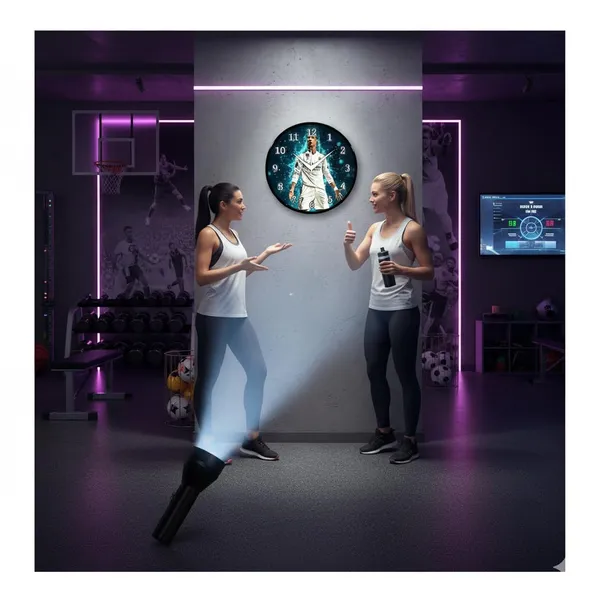 Multicolour_Cristiano_Ronaldo_Wall_Clock_Football_Star_Real_Madrid_Theme_Round_Analog_Clock_For_Bedroom,_Living_Room_&_Sports_Lovers_Decor_(26_X_26_X_6_Cm)