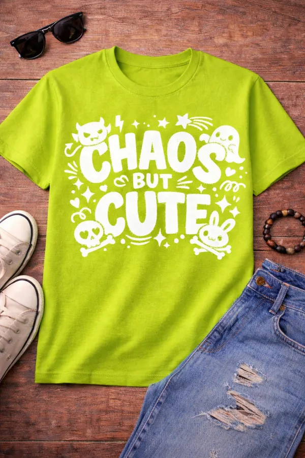 Babawill_Chaos_But_Cute_T-Shirt_–_Trendy_Funny_Graphic_Tee
