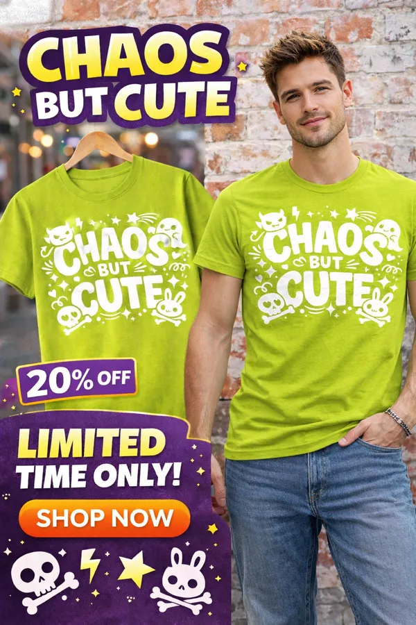 Babawill_Chaos_But_Cute_T-Shirt_–_Trendy_Funny_Graphic_Tee