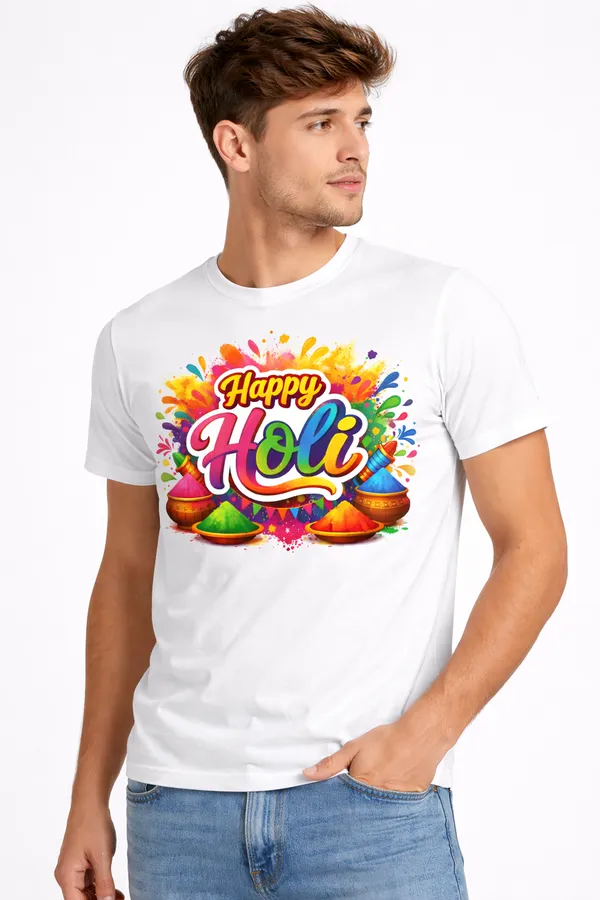 Babawill_Happy_Holi_Unisex_T-Shirt_�_Color_Splash_Festival_Design