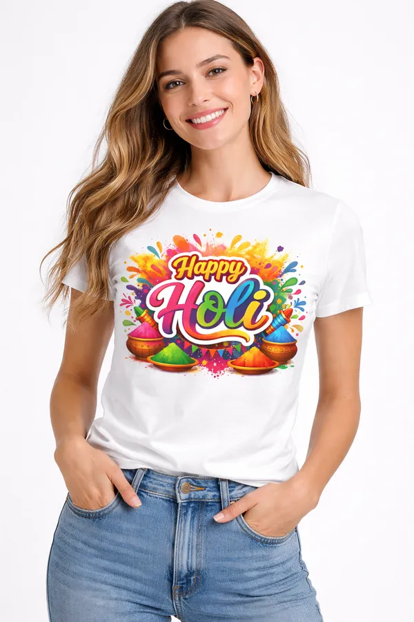 Babawill_Happy_Holi_Unisex_T-Shirt_�_Color_Splash_Festival_Design