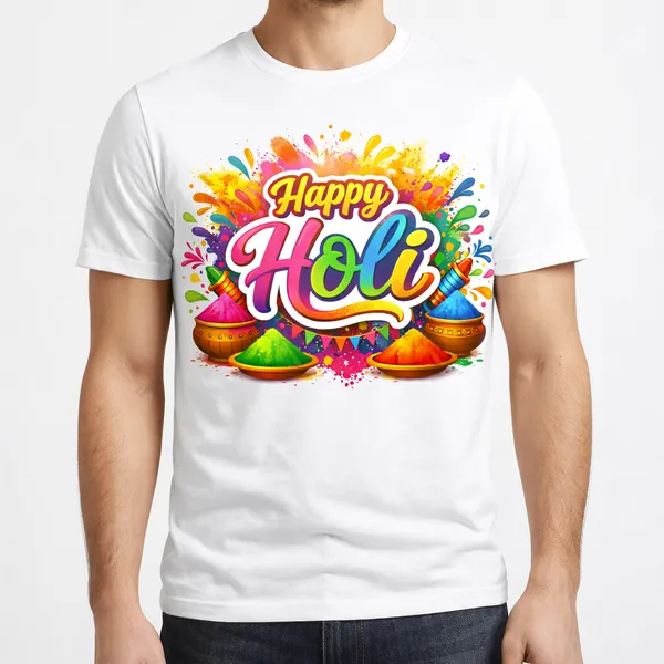 Babawill_Happy_Holi_Unisex_T-Shirt_�_Color_Splash_Festival_Design