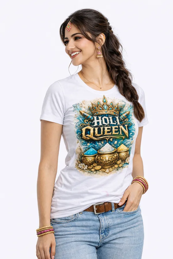 Holi_Queen_–_Royal_Festive_Edition_T-Shirt