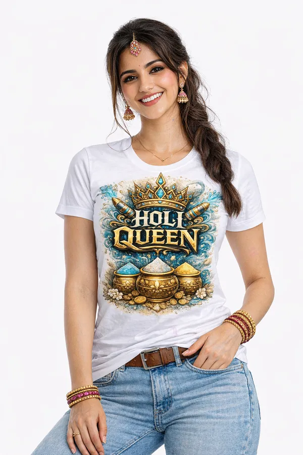 Holi_Queen_–_Royal_Festive_Edition_T-Shirt