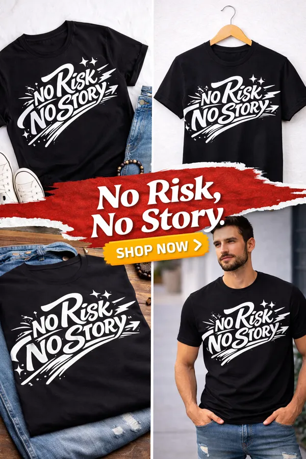 No_Risk_No_Story_Bold_Quote_Printed_Casual_T-Shirt