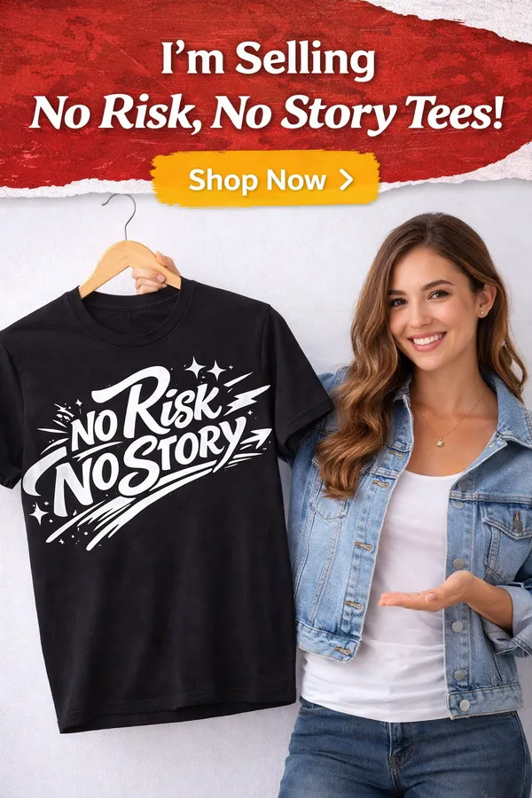 No_Risk_No_Story_Bold_Quote_Printed_Casual_T-Shirt