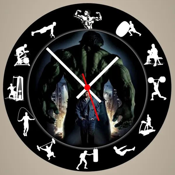 Multicolour_Hulk_Round_Mdf_Wooden_Wall_Clock_Without_Glass_(28_Cm_X_28_Cm_X_1.5_Cm)
