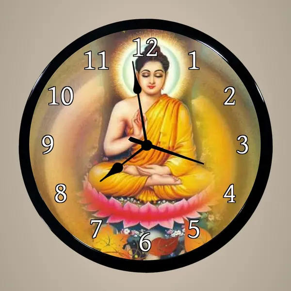 Multicolour_Mahatma_Budh_Plastic_Wall_Clock_With_Glass_In_Front_28_X_28_X_6_Cm