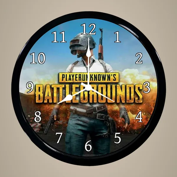 Multicolour_Pubg_Lover_Abs_Plastic_Wall_Clock_With_Glass_In_Front_28_X_28_X_6_Cm