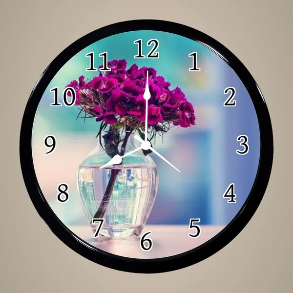 Multicolour_Beautiful_Roses_Abs_Plastic_Wall_Clock_With_Glass_In_Front