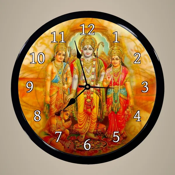 Multicolour_Ramayan_Diwali_Gifts_Abs_Plastic_Wall_Clock_With_Glass_In_Front_28_X_28_X_6Cm