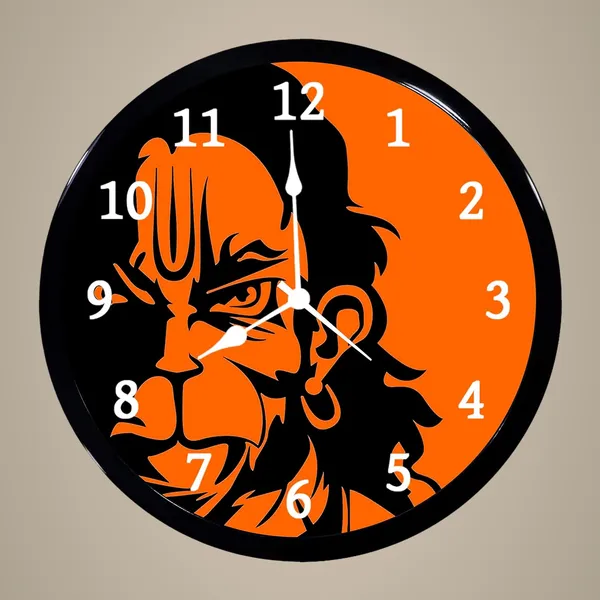 Multicolour_Hanuman_Ji_Design_Plastic_Wall_Clock_Diwali_Gifts_With_Glass_In_Front_28_X_28_X_6_Cm