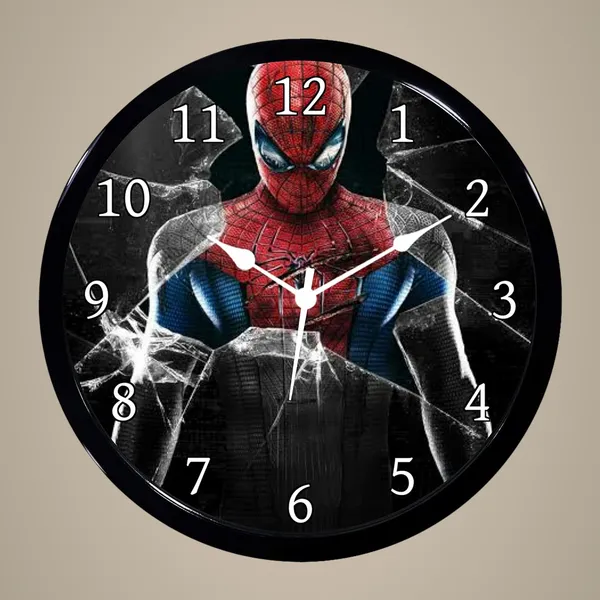 Multicolour_Spiderman_Update_Abs_Plastic_Wall_Clock_With_Glass_In_Front..._Awesome_Quality