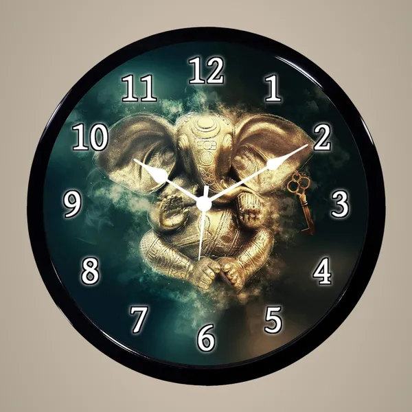 Multicolour_Jai_Ganesh_Abs_Plastic_Wall_Clock_With_Glass_In_Front_28_X_28_Xv_6_Cm