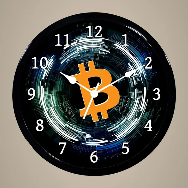 Multicolour_Bitcoin_Abs_Plastic_Wall_Clock_With_Glass_In_Front_28_X_28_X_6_Cm