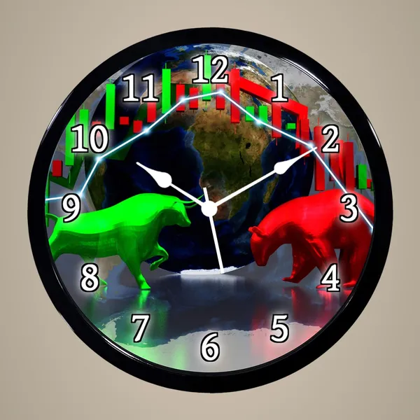 Multicolour_Share_Market_Abs_Plastic_Wall_Clock_With_Glass_In_Front