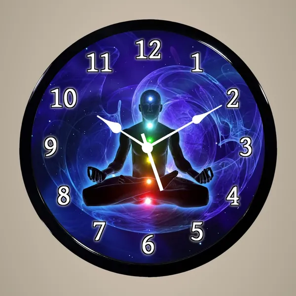 Multicolour_Yoga_Design_New_Abs_Plastic_Wall_Clock_With_Glass_In_Front_28_X_28_X_6_Cm