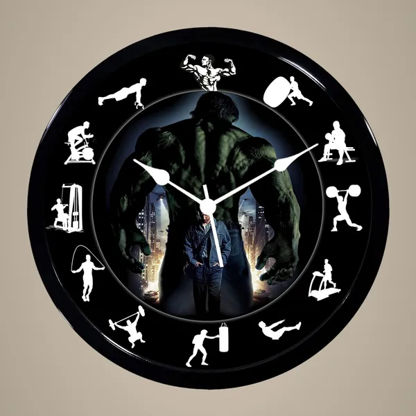 Multicolour_Hulk_New_Gym_Abs_Plastic_Wall_Clock_With_Glass_In_Front_28_X_28_X_6_Cm