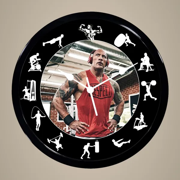 Multicolour_Rock_Gym_Abs_Plastic_Wall_Clock_With_Glass_In_Front_28_X_28_X_6_Cm