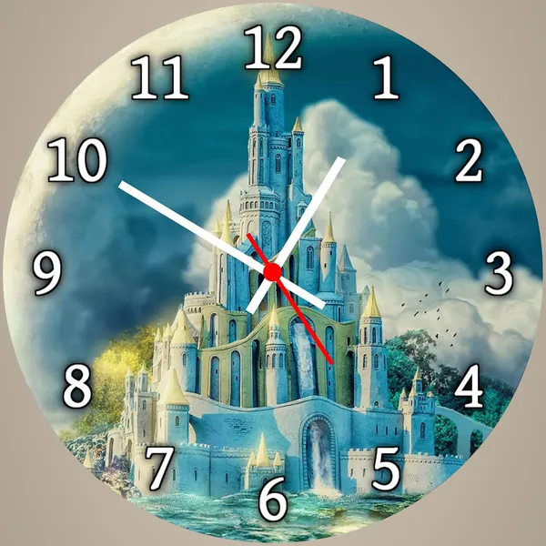 Multicolour_Beauty_Land_Round_Mdf_Wooden_Wall_Clock_Without_Glass_(28_Cm_X_28_Cm_X_1.5_Cm)
