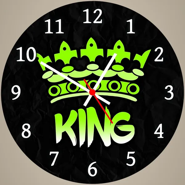 Multicolour_King_Round_Mdf_Wooden_Wall_Clock_Without_Glass_(28_Cm_X_28_Cm_X_1.5_Cm)