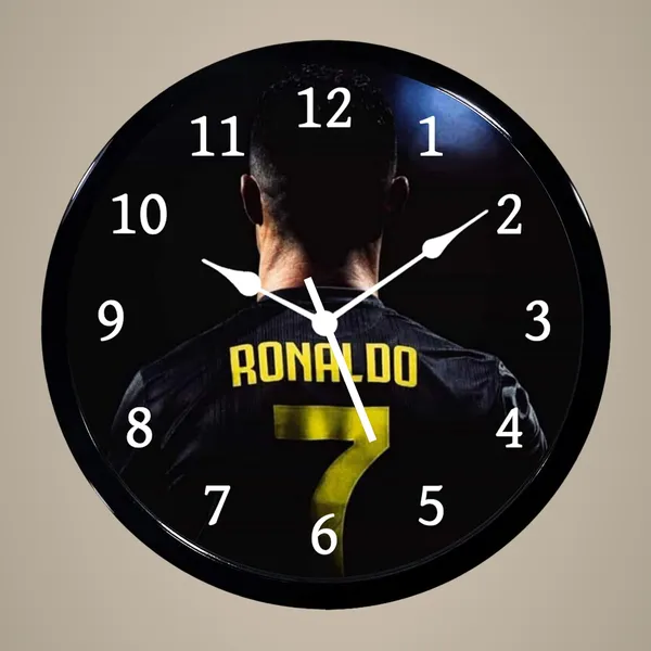 Multicolour_Ronaldo_2_Footballar_Abs_Plastic_Wall_Clock_With_Glass_In_Front