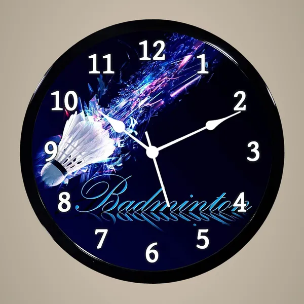 Multicolour_Badminton_2_Abs_Plastic_Wall_Clock_With_Glass_In_Front