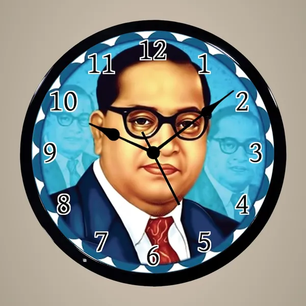 Multicolour_Bhim_Rao_Ambedkar_Abs_Plastic_Wall_Clock_With_Glass_In_Front_28_X_28_X_6_Cm