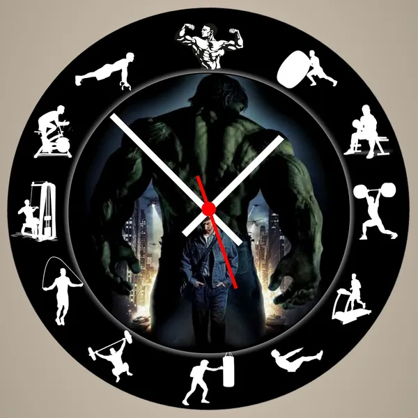 Multicolour_Hulk_3_Round_Mdf_Wooden_Wall_Clock_Without_Glass_(28_Cm_X_28_Cm_X_1.5_Cm)