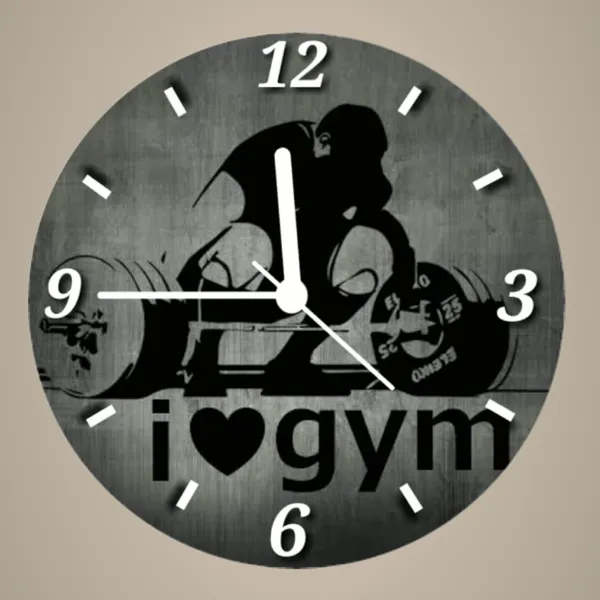 Multicolour_I_Love_Gym_Round_Mdf_Wooden_Wall_Clock_Without_Glass_(28_Cm_X_28_Cm_X_1.5_Cm)_Modern_Clock01