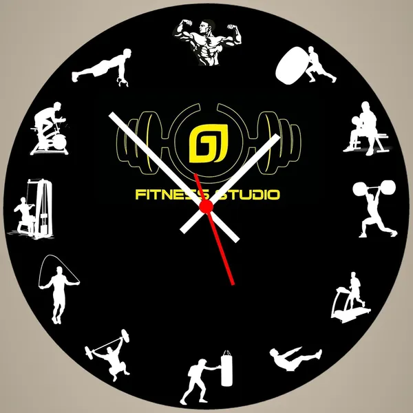Multicolour_Gym_New_Look_01_Round_Mdf_Wooden_Wall_Clock_Without_Glass_(28_Cm_X_28_Cm_X_1.5_Cm).._Modern_Look_Clock