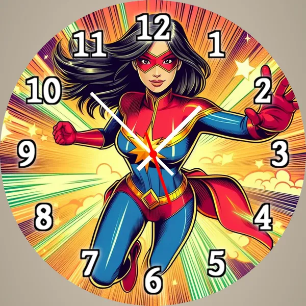 Multicolour_Marvel_Mdf_Wooden_Wall_Clock_Without_Glass_(25.4_Cm_X_25.4_Cm_X_1.5_Cm)_Modern_Look_Clock_Dc_Quality