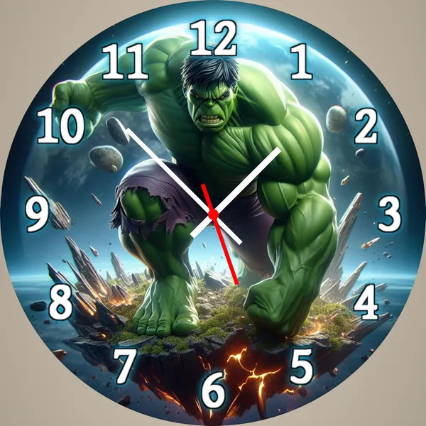Multicolour_Great_Hulk_Mdf_Wooden_Wall_Clock_Without_Glass_(25.4_Cm_X_25.4_Cm_X_1.5_Cm)_Modern_Look_Clock_Dc_Quality