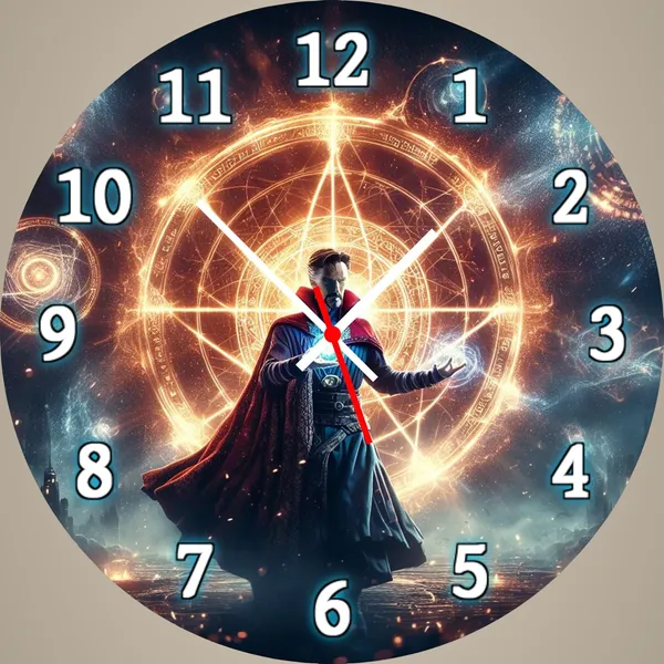 Multicolour_Doctor_Stanger_Mdf_Wooden_Wall_Clock_Without_Glass_(25.4_Cm_X_25.4_Cm_X_1.5_Cm)_Modern_Look_Clock_Dc_Quality