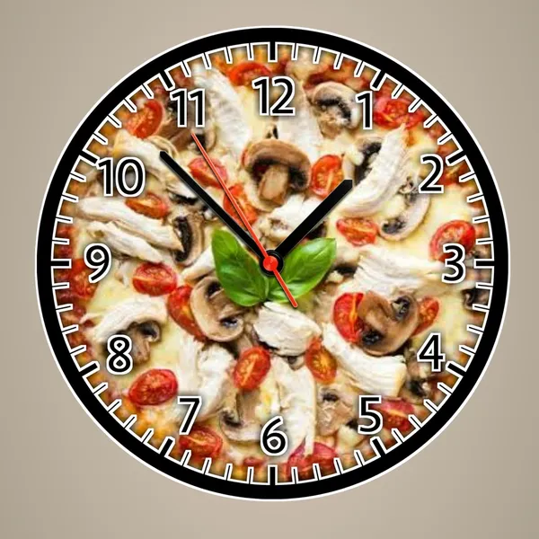 Multicolour_Pizza_Restaurants_Round_Mdf_Wooden_Wall_Clock_Without_Glass_(28_Cm_X_28_Cm_X_1.5_Cm)_Modern