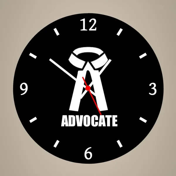 Multicolour_Advocate_Round_Mdf_Wooden_Wall_Clock_Without_Glass_(28_Cm_X_28_Cm_X_1.5_Cm)_Modern