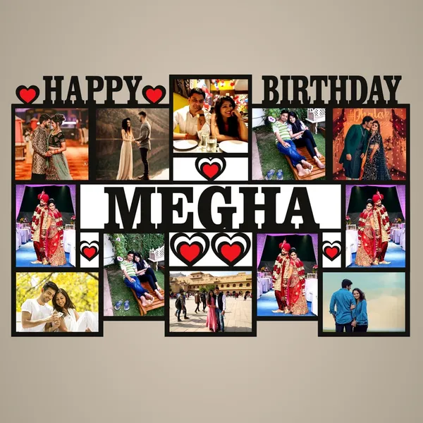 Multicolour_Wood_12_Photos_Customized_Frame_With_Name_Collage_|_Customized_Gift_For_Anniversary,_Birthday_And_Other_Functions_Frame_With_Name_12_X_18_Inch,_Wall_Mount,_Rectangular,_Multi