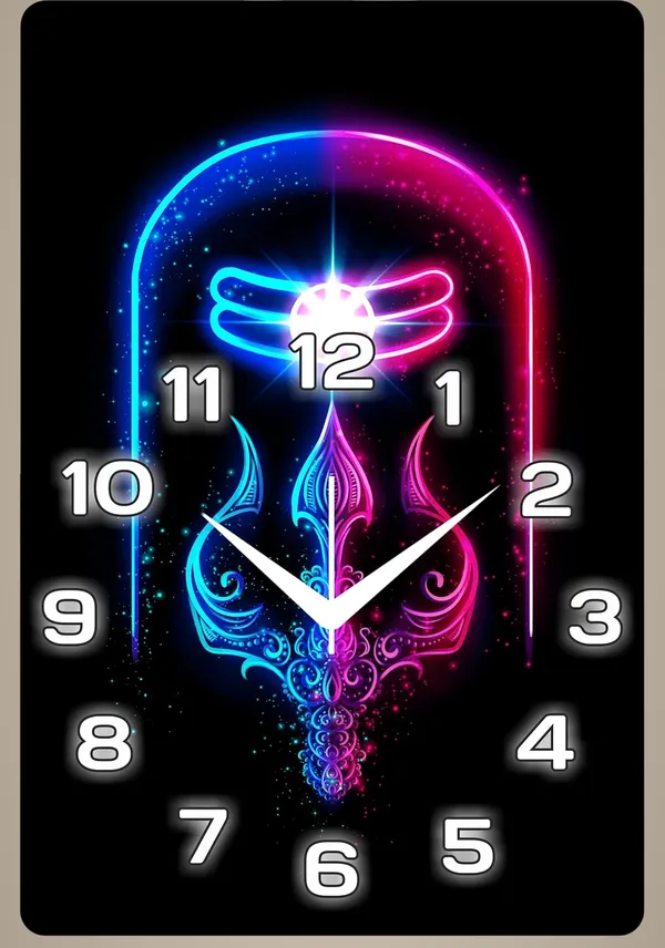 Multicolour_Shiv_New_God_Wood_Wall_Clock_Without_Glass_Matt_Lamition_Size_12_X18_Inch...Look_Awesome_At_Home/Ofiice_Etc.