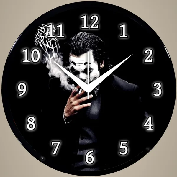 Multicolour_Joker_Theme_Wall_Clock_|_Round_Analog_Decorative_Clock_With_Abs_Plastic_Frame_&_Glass_Front_|_Stylish_Wall_Decor_For_Bedroom,_Living_Room,_Office_&_Study_Room_(26_X_26_X_6_Cm)