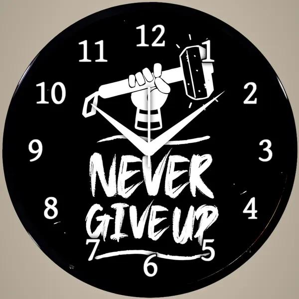 Multicolour_Never_Give_Up_Motivational_Wall_Clock_Black_Round_Analog_Clock_For_Office,_Bedroom,_Study_Room_&_Home_Decor_(26_X_26_X_6_Cm)