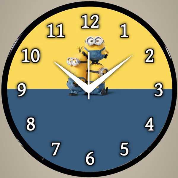Multicolour_Cute_Minions_Cartoon_Wall_Clock_Round_Analog_Decorative_Clock_For_Kids_Room,_Bedroom_&_Home_Decor_(26_X_26_X_6_Cm)