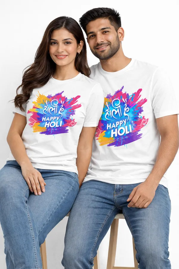 Babawill_Happy_Holi_Unisex_T-Shirt_Colorful_Festival_Wear