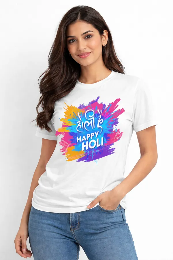 Babawill_Happy_Holi_Unisex_T-Shirt_Colorful_Festival_Wear