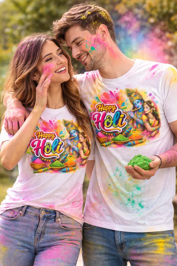 Happy_Holi_T-Shirt_with_Krishna_Radha_Design